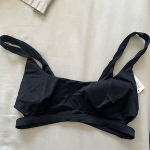 RVCA Black Solid Bralette Bikini Top Size M